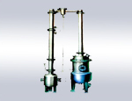 Vacuum decompression concentration tank